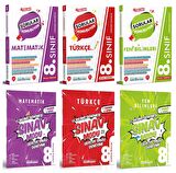 Pruva Akademi 8. Sınıf Matematik + Türkçe + Fen Soru + Deneme Seti 6 Kitap 2023