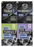 Tudem 8. Sınıf Türkçe + Fen Bilimleri 3 Boyut + Beceri Soru Seti 4 Kitap 2023
