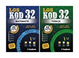 Tudem 8. Sınıf Matematik + Türkçe Kod 32 Haftalık Deneme Seti 2 Kitap 2023