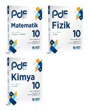 Eğitim Vadisi 2024 10. Sınıf Matematik + Fizik + Kimya Pdf Seti 3 Kitap