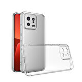 Xiaomi Mi 13 Kılıf Şeffaf İnce Esnek Silikon Kılıf Zipax-Süper