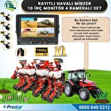 10 inç Monitör 4 Kameralı Mibzer Havalı Tohum Makinesi AHD Kayıtlı Kamera Seti