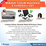 AHD 720P 6 Kameralı Mibzer Havalı Tohum Makinesi 9 inç Hdmi Monitörlü Kamera Seti