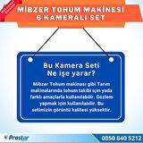 AHD 720P 6 Kameralı Mibzer Havalı Tohum Makinesi 9 inç Hdmi Monitörlü Kamera Seti