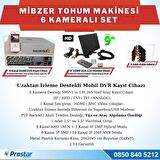 6 Kameralı Mibzer Havalı Tohum Makinesi 9 inç Hdmi Monitörlü Kamera Seti