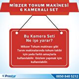 6 Kameralı Mibzer Havalı Tohum Makinesi 9 inç Hdmi Monitörlü Kamera Seti
