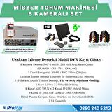 8 Kameralı Mibzer Havalı Tohum Makinesi 9 inç Hdmi Monitörlü Kamera Seti
