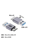 Veri Aktarımı ve Şarj için Micro USB'den Type-C'ye/USB'den Micro USB'ye Adaptör
