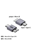 Veri Aktarımı ve Şarj için Micro USB'den Type-C'ye/USB'den Micro USB'ye Adaptör