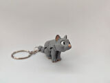 Sevimli Kedi Anahtarlık - 3D Baskı Özel Tasarım