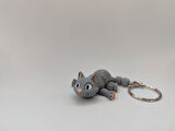 Sevimli Kedi Anahtarlık - 3D Baskı Özel Tasarım