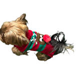 Miniş Kırmızı Xmas Deer Küçük Köpek Kazağı