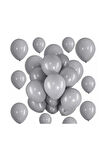 15 Adet Gri Balon - Doğum Günü Konsepti - Parti Malzemeleri - Bride To Be Malzemeleri