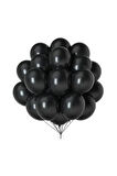 15 Adet Pastel Siyah Balon - Doğum Günü Konsepti - Parti Malzemeleri - Bride To Be Malzemeleri