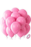 Açık Pembe Balon 25 Adet Krom