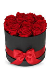 🌹 Lxury Kırmızı Gül🌹 Siyah Silindir Kutu
