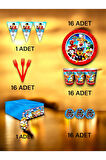 16 Kişilik Paw Patrol Temalı Premium Set - Doğum Günü Parti ve Eğlenceli Etkinlikler