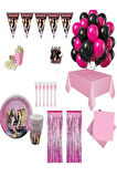 Blackpink Konseptli 8 Kişilik Doğum Günü Seti, Blackpink Dekorasyon Seti