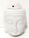 Beyaz Buda Seramik Buhurdanlık Otantik Buddha