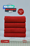 Kuaförlere Özel Boya Tutmayan Mikrofiber Saç Havlusu 50x90 cm 4'lü Set