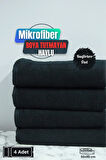 Kuaförlere Özel Boya Tutmayan Mikrofiber Saç Havlusu 50x90 cm 4'lü Set