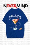 unisex manhattan kokteyl oversize tişört