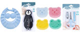 Sevi Bebe Bebek Banyo Seti(Banyo Şapkası+Banyo Derecesi+Banyo Süngeri+Tırnak Makas Seti)