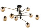 Modi Lighting 8'li-Led Siyah Eskitme Modern Avize Mod-Av-4491-8bsye-Bal-Down