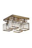 Modi Lighting Mod-60230-4E Eskitme Kaplama Modern Avize E27 Metal Kristal 40x40cm