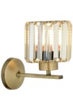 Modi Lighting Mod-65244-1E Eskitme Kaplama Aplik E27 Metal Kristal 20x27cm