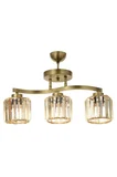 Modi Lighting Mod-65231-3E Eskitme Kaplama Modern Avize E27 Metal Kristal 55x17cm
