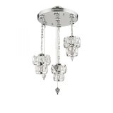 Modi Lighting Alfa 3’lü Kristalli Krom Yuvarlak Avize 70x45cm Mod-CKR-0132
