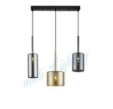 Modi Lighting Bal Camlı 3'lü Sıralı Sarkıt Avize Mod-Av-4443-3bsr