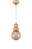 Modi Lighting Sarı Metal Toplu Tekli Krom Sarkıt Avize Mod-Ck-Sl-1s