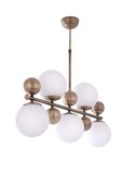 Modi Lighting Beyaz Metal Toplu 5li Sıralı Sarkıt Avize Mod-Ck-Sl-5by