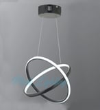 Modi Lighting İçiçe Geçmeli Çember Siyah Led Avize Md48