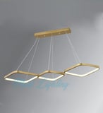 Modi Lighting Üç Kareli Duz Sıralı Beyaz Led Avize Md14