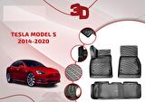 Tesla Model S 3D Havuzlu Paspas 2014-2025