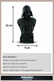 Monbc Darth Vader Büst  Star Wars 3D Tasarım Dekoratif Biblo, Hediyelik ve Ev Ofis İçin Şık Aksesuar