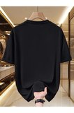Sevgili Kombini Minimal Gül Baskılı Çift Tişört Oversize Unisex Çift Kombin Romantik Çift Set