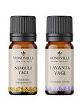 Niaouli Yağı 10 ml, Lavanta Yağı 10 ml 2'li Set %100 Saf ve Doğal (Niaouli and Lavender Oil) 2x10 ml