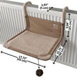 Akat Cosy Comfort Kedi Kalorifer Yatağı (kapuçino) (5 cm İNCE panel radyatörler için)
