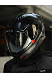 Y.100R BARON MAT SİYAH KASK