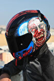 RAPID 2 ZOMBIE SİYAH-KIRMIZI KASK