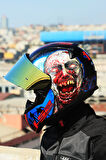 RAPID 2 ZOMBIE SİYAH-KIRMIZI KASK