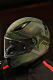 RAPID 2 THUNDER BIRDS MAT YEŞİL-SİYAH-GRİ KASK