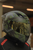 RAPID 2 THUNDER RACE BIRDS MAT YEŞİL-SİYAH-GRİ KASK
