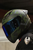 RAPID 2 THUNDER RACE BIRDS MAT YEŞİL-SİYAH-GRİ KASK