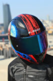 RAPID 2 ZOMBIE SİYAH-KIRMIZI KASK
