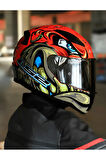 RAPID 2 SPOX KIRMIZI-GRİ KASK